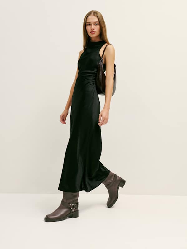 Francesca Moto Boot - Distressed Brown